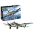 A Revell 1/32 scale Heinkel He 111P-1 model kit box displayed alongside a fully assembled and painted model of the aircraft.
