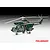 A completed 1/32 scale plastic model kit of a dark green German Bundespolizei SA 330 Puma helicopter on a white background.