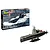 Revell 1/305 scale U.S.S. Nautilus submarine plastic model kit box and assembled model on display stand.