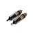 Two Rovan aluminium front adjustable shock absorbers in bronze and black finish, shown against a plain white background.