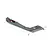Grey E-Flite RC plane fuselage boom section with tail assembly, featuring '402' markings and a 'DANGER EXHAUST' warning label.