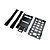 Pro Boat SSL battery mount and holder set including two black velcro straps, two black plastic mounting plates, and four small silver screws.