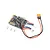 A Spektrum receiver and ESC circuit board with attached wires, connectors, and three small mounting screws on a white background.
