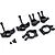 Losi DBXL Complete Front & Rear Hub Set LOS254005