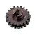 A dark metal pinion gear with 20 teeth and a keyed center hub, shown against a white background.