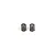 Two small, dark grey metal coil springs for an RC car drivetrain, shown side-by-side against a white background.