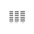 A set of 18 metal pins arranged in three columns of six, labeled 2*10, 2*11, and 2*12, representing different sizes for RC car drivetrain repairs.