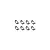 A set of eight small rubber-shielded ball bearings arranged in two rows of four against a white background.