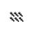 A set of six RGT steering pivot ball studs arranged in two rows of three against a white background.