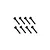 Eight black metal cap head screws arranged in two rows of four against a white background.