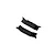 Two black plastic RGT inner fender splash guard components for an RC chassis, shown from top and bottom angles on a white background.