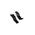 A pair of black plastic rear fender liners for an RC vehicle, shown from an elevated angle against a white background.