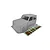 A grey RGT 1/10 scale LC79 Land Commander RC crawler body shell with an included decal sheet on a white background.