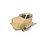 RGT 1/10 LC79 Land Commander Painted Body Shell Cab - Yellow R87024-2