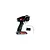 RGT X8e-150 pistol-grip RC transmitter with a matching 2.4GHz receiver unit, featuring black and red design details on a white background.