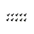 Ten black coarse thread button head screws arranged in two rows of five on a white background.