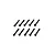 A set of ten black metal cap head screws arranged in two rows of five on a plain white background.