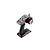 A Rovan BER 2.4GHz pistol-grip RC transmitter with a grey top, black handle, and steering wheel with a red and silver logo.