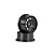 Two black Rovan fourth generation RC wheel hubs stacked on a white background.