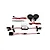 Rovan RC light controller kit including a silver LED bar, two round LED headlights, a control module, and various wiring harnesses on a white background.
