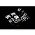 A Rovan 1/5 scale Baja silver aluminium gear differential transmission assembly kit laid out on a black surface.