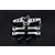 Rovan Silver Aluminium Dual Steering Mounts Set 871733