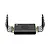 CaddxFPV Walksnail Avatar Video Repeater unit with four antennas on each side, black casing, and status indicator lights on a white background.