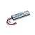 LRP Antix 7.4V 4100mAh 50C 2S Hard Case LiPo Battery with Deans style connector and balance plug on a white background.