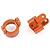 HSP Kulak Orange Aluminium Left & Right Steering Hub Carriers 680003