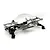 Reefs RC XP10 Plague Black Edition 1/10 scale rock crawler chassis kit with a clear unpainted body shell against a white background.