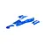 Rovan 1/5 E-Baja 5B painted blue body shell set displayed on a clean white background.