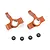 HSP RC4/Kulak Orange Aluminium Steering Hubs 2Pcs w/ Bushings 680002