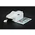 Rovan 1/5 V5 buggy painted white body shell with a separate small piece and a decal sheet on a dark background.