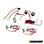 Vanquish Incision Series 3 LED light kit components including control board, wiring harnesses, and LED light pods on a white background.