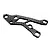 RC Maker Carbon Fibre Front Suspension Arm isolated on a white background, featuring a woven carbon fiber pattern and mounting holes.