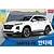 Product box art for Academy 1/24 scale Hyundai Santa Fe TM plastic model kit featuring a white SUV illustration.
