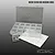 CowRC clear plastic compartmentalized micro screw box organizer with individual small containers, sticker sheet, and screws.