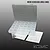CowRC clear plastic storage box with multiple small compartments, two label sheets, and a mini container with screws.