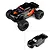 Pro-Line 1/16 Brute Tough Painted Body Shell in black, shown installed on an RC truck and separately as an inset image.