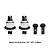 GPM Racing front and rear complete differentials with pinions set featuring silver and black metal components against a white background.