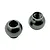 Two small metallic RC Maker anti-roll bar adaptor balls shown against a plain white background.