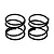 Two black RC Maker 15.5mm XS shock springs with white 3.75 coil markings against a white background.