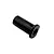 Studio product shot of a black metal RC Maker layshaft shown on a plain white background.