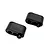 Two black RC Maker rear body mount spacers shown against a plain white background.