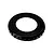 RC Maker black metal shock top cap ring with outer serrated edges on a plain white background.