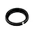 A black threaded RC shock collar resting on a clean white background, viewed from an angled top-down perspective.