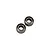 Two metal shielded ball bearings shown against a clean white background.