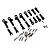 RC Maker Titanium 4.8mm Upper Turnbuckle Set components including silver turnbuckles, black ball cups, and small screws on a white background.