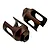 Two brown metal RC outdrive cups against a plain white background, showing their slotted and socketed design.