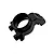 RC Maker Outer Wheel Hub shown in black anodized aluminum against a plain white background.